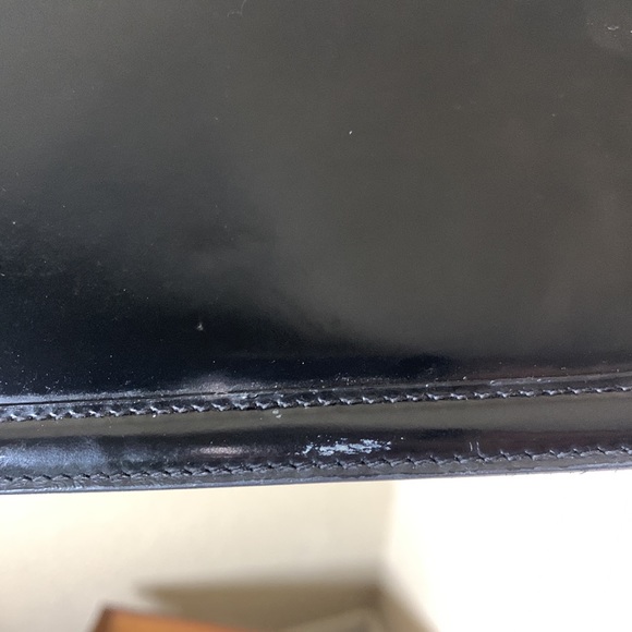 🎉HP🎉 Vintage Ralph Lauren Patent Black Handbag - Picture 9 of 13